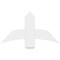 Ekena Millwork Bellingham Architectural Grade PVC Gable Bracket, 36"W x 19 1/2"H x 4"D x 6"F, 13/12 Pitch GBP036X20X0406BEL00 - alternate 3